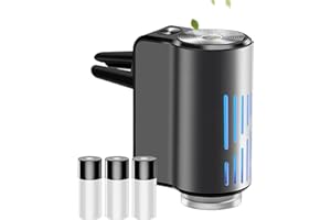 GENERICO Deodorante per Auto Intelligente, 2025 Nuovo Profumatore Auto, Concentrazione Regolabile Con 10ml × 3 Profumi, Ricaricabile Tramite Type-C, Regalo per Gli Amici