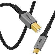 T-ProTek Cavo USB per stampante, cavo per scanner, compatibile con Brother Laser MFC-8520 DN, MFC-L2710DWG1