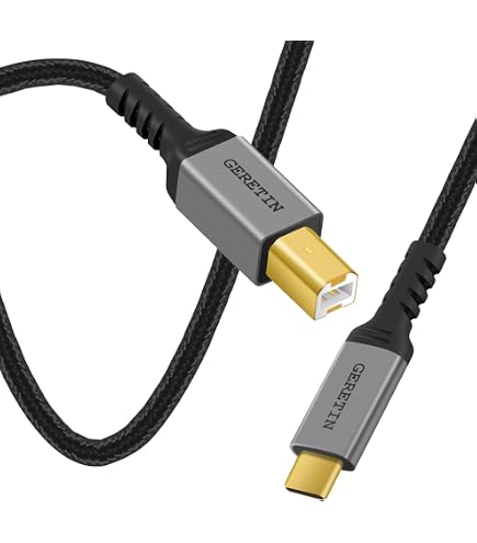 Cavo della stampante Cavo della stampante Extra lungo 3 metri Compatibile con Canon Pixma MG3051 / MG3650 / MG4250 / MG4250 / MG5750 / MG5751 / MG6850 / MG7750 / MX475 | USB B Cavo Scanner copiatrice