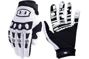 Seibertron Silicone Antidérapant Cyclisme Vélo Motocross Course BMX MX ATV VTT Gants Plein-Doigt Gants de Moto Femmes Homme Respirable Écran Tactile pour Smartphones GPS