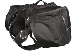 Hurtta Trail Pack Hunderucksack, Raven, Medium, 76,2–96,5 cm, 18–36,3 kg