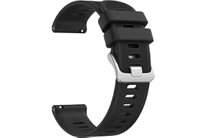 Oumida Garmin Armband kompatibelt med Garmin Forerunner 55/158/245/165/645 för kvinnor och män, 20 mm original silikonarmband, vattentätt sport ersättningsarmband