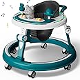StarAndDaisy 360° Baby Walker 6-24 Months / 7 Level Height Adjustment Walker for Kids Boy and Girl with Intergrated RGB Lights, Switchable Food & Musical Toy Tray/Premium Baby Activity Walker