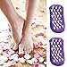 1Pair Spa Moisturizing Gel Socks Infused Essential Oils Vitamin E Rose Oil Jojoba Oil Olive Oil Feet Care Gift Socks for Hard Dry Cracked Skin Purple