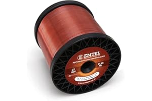 EMTEL EMAYE TEL VE KABLO SANAYI A.Ş. Emtel 0.65 mm – 2.250 gr – 747 Meter Emaillierter Kupferdraht - Wärmeklasse 220°C (428°F) - Doppelt isolierter Wickeldraht für Elektromotoren, Transformatoren und Magnetspulen
