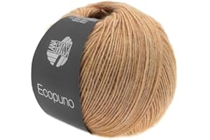 ‎LANA GROSSA LANA GROSSA Ecopuno Elegant Net Yarn Structure Made of Cotton Filled with Merino/Alpaca Hand Knitting Yarn Made of 17% Virgin Wool and 11% Alpaca Wool 50 g Wool for Knitting and Crocheting 215 m Yarn