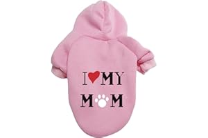 AMAONE Wasserdichte Hundemantel Winter Warme Jacke Hunde Welpen Pullover Junge Für Kleine Mit Tasche - Warmer Hund Medium Hoodie Herbst Kleidung Winter Fleece Haustierkleidung Hunde (1111DEBKA-Pink, M)