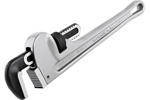 MaxPower Chiave per Tubi Dritta in Alluminio, Chiave per Idraulica da 35,5 cm, Diametro di Serraggio da 48mm