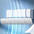 Toriox Split Ac Adjustable Flow Deflector Preventing Ac from Blowing Directly Air Conditioner Deflector Air Conditioning Wind Shield for Home Office Retractable Ac Windshield