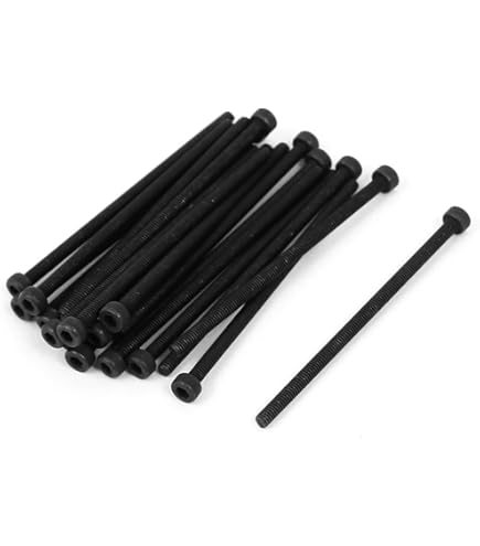 10 Vis M8x20mm Acier 12.9 Tête Hexagonale Creuse Noire - Lot Boulons Haute Résistance