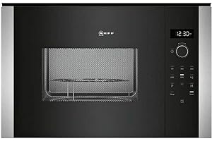 Neff HLAGD53N0 Einbau-Mikrowelle N50 / 38,2 x 59,4 cm (H x B) / 25 l / Edelstahl / Grill / Auftaufunktion / Garfunktion / 8 A