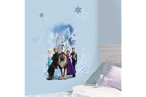 ROOMMATES Room Mates 54556 ogromna naklejka na ścianę "Disney Królowa lodu - Zimowy bohater", wielokolorowa