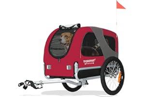 ‎TIGGO DOGGYHUT® Premium MEDIUM Fahrrad Hundeanhänger für Hunde bis 23 kg Fahrradanhänger Klappbar