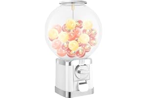 Gachapon-maskiner, tuggummibollsmaskin, kapselköpsmaskin, rymmer 230 tuggummibollar eller kapslar på 1,2 tum, med nycklar, lä
