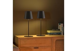 TRAYVESPACE Cordless Table Lamp, 2 Pack Rechargeable Desk Lamp, 24PCS LEDs Bedside Lamp, 3000K Touch Lamps Bedside for Bedside, Night Light, Outdoor, Desk, Dining Table, Restaurants, Café, Bar