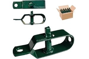 Italfence - Tendifilo plastificato per recinzione, 10 pezzi