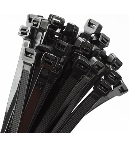 Serre Cable Noirs 300mm × 7,6 mm - Attache Cable Résistance à La Traction 75 kg, 100 Pièces ultra Résistant aux UV, Pour Gestion des Câbles | Leroy Merlin
