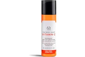 The Body Shop Vitamin C Skin Boost Instant Smoother (1x 30ml), Radiance-Boosting Primer, For Dull, Tired-Looking Skin, Silky-Smooth Texture, Enriched with Vitamin C & Camu Camu, For All Skin Type