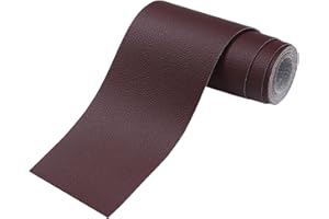 Y.A. LOTUS Kunstleder Selbstklebend Reparatur braun 150x20cm, Leder Reparatur set braun für Couch Autositz Sofa Möbel Leder Patch Jacken und Renovierung
