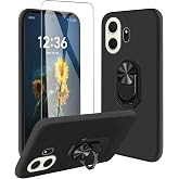 JDXHFF Case Compatible with TCL NXTpaper 70 Pro 5G (6.9") Black | 360&deg; Rotating Stand with Tempered Glass Protective Film &ndash; S