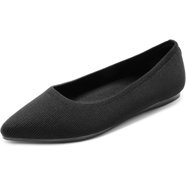 Ballerines Femme En Daim à Bout Pointu - Escarpins Plats Slip-On - Confortables Et Élégantes Pour L'Été