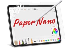 BERSEM Lot de 2 Papernano Protection Écran pour iPad Pro 13 Pouces 2024 (M4) / iPad Air 13 Pouces 2024 (M2), Authentique Paperart, Antireflet, Protégez vos Pointes de Crayon Apple, Installation Facile
