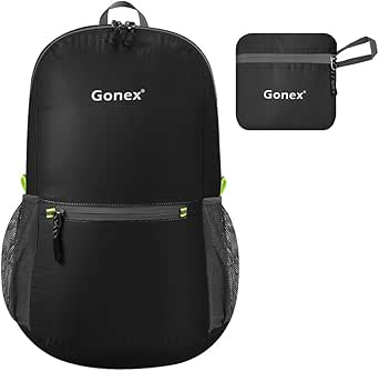 Gonex 20L Packable Backpack for Men Women Foldable Carry on Camping Outdoor Cycling School