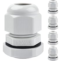 Uxcell M25 90° Kabelverschraubung IP68 Wasserdicht Aus Nylon – Verstellbar Mit Zugentlastung Für 13-18mm Kabel