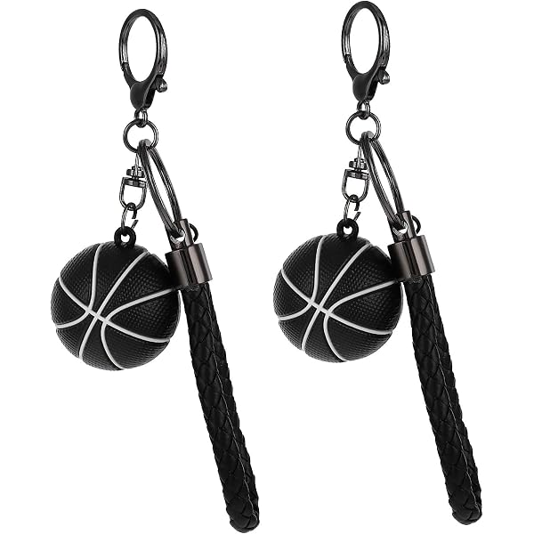 2 Porte-Clés En Forme De Basket-Ball - Pendentif Alliage Orange Et Argent - Cadeau Sport Et Mode
