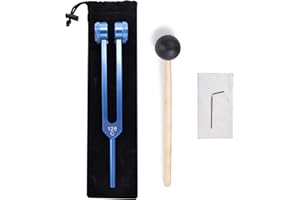 LESAGE Otto 128 Hz Biosonics Gewichtete Stimmgabel Diapason Medizinische 128 Hertz Stimmgabel für Heilung Medizinischer Meditation Klangtherapie Instrumente 128 Hz Sonic Slider