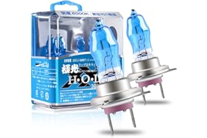 Sidaqi 2PCS H7 100W Halogen Bulbs 12V Super Bright Xenon White 6000K +150% Replace for Car LED Headlight Bulb Fog Light Driving Lamp