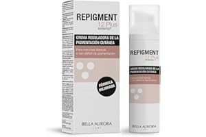 BELLA AURORA - Repigment12 Plus 75 ml, Crema Reguladora de la Pigmentación de la Piel, para Manchas Blancas o con Déficit de Pigmentación, para Rostro y Cuerpo, Crema Repigmentante Doble Acción