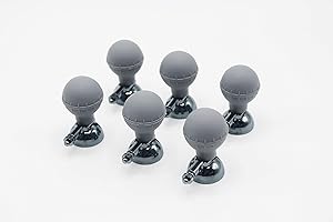 SINO-K MEDICAL Universal EKG Saugelektroden Ball für Erwachsene, Gr. Ag/AgCI, Grau, 6 Stück