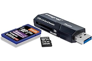 Integral Adapter czytnika kart pamięci USB 3.0 z podwójnym gniazdem Micro SD i SD - Super szybki transfer plików i kompatybilny z interfejsem UHS-I o wysokiej prędkości: SDHC, SDXC, microSDHC i