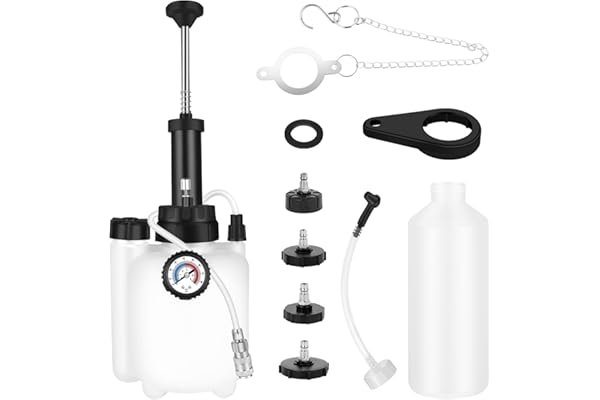 ASUNCELL 3L Vidange Liquide de Frein Manuel, Kit de Purge de Frein Manuel, Universel Purgeur de Frein, Vidange Liquide de Frein Manuel Adaptateur E20 Universel