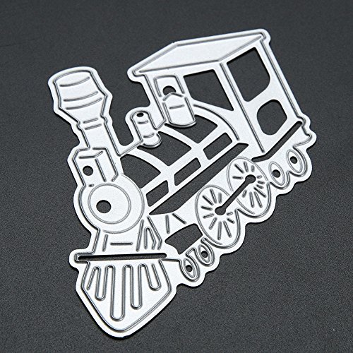 Amazingdeal365 Alte modische Zug Metall Form Schablonen Schneiden DIY Dekor Sammelalbum Karten Buchzeichen Lesezeichen als Geschenk für Freunde Geburtstag Kinder,Kindergarten Hobby Schule Handarbeit Unterricht usw. Ein tolles Geschenk! - 7