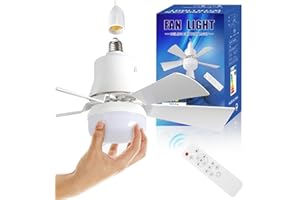 ‎UMIKK Umikk Deckenventilator mit LED Licht und Fernbedienung, Schlafzimmer Dimmbar Deckenventilatoren Lampe, LED Deckenleuchte Dimmbar mit Ventilator und Fernbedienung,Für Wohnzimmer Schlafzimmer