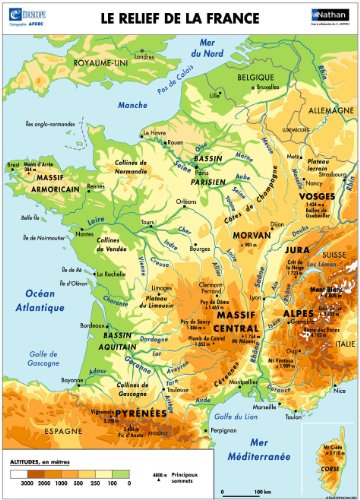 Poster France Relief