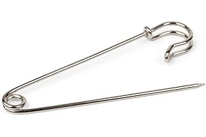 styleBREAKER einfache Schmucknadel für Ponchos, Tücher oder Schals, Sicherheitsnadel, Schmuck Nadel, Unisex 05050022