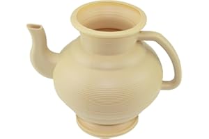 India Bazaar Bathroom/Toilet Lota/Bodna/Toilet Wash Jug/Plastic Cream Beige