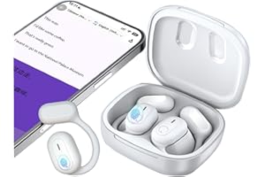 SMD5050 Ai Kopfhörer Übersetzer, 2025 Übersetzungskopfhörer, 144+ Sprachen Kopfhörer Übersetzer Echtzeit mit App, Bluetooth-übersetzungs-ohrhörer für iOS und Android, Reisen und Business (Weiß)