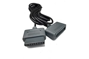 Link-e : Verlangerungskabel Lange 3 Meter Kompatibel mit Controller Gamepad auf der Super Nintendo Famicom SNES Supernes Konsole