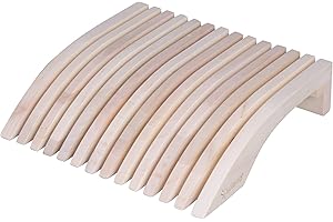 ‎SULENO SULENO ESKE Sauna Headrest Ergonomic Made of Robust Aspen Wood Neck Support Head Wedge Sauna Cushion Sauna Accessories