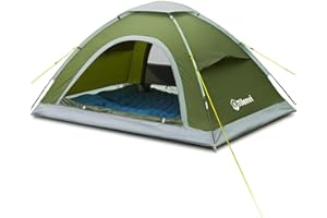 TILENVI Tienda de campaña para 2 Personas, Ultraligera, para 1-2 Personas, PU4000, Impermeable, para 3-4 Temporadas, para Playa, Trekking, Camping y al Aire Libre 2024
