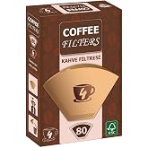 Coffee Filters Filtre Kahve Kağıdı 80'li Brown 1X4