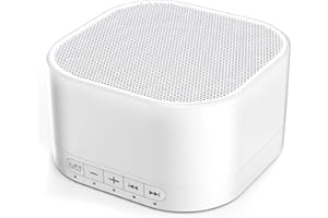 Magicteam Máquina de ruido blanco con 20 sonidos relajantes naturales sin bucle y función de memoria, 32 niveles de volumen, temporizador de sonido, terapia para bebés, niños y adultos