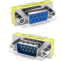 5 Adaptateurs DB9 Mâle Vers Femelle - Connecteur Série RS-232 - 9 Broches - Pour Ordinateur, Switch, Matériel Informatique