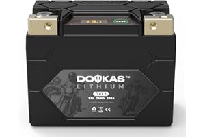 DOUKAS DKL5 300A LiFePO4 Motorcycle Lithium Battery, 12V 2Ah Powersports Batteries, Compatible Jet Ski, ATV, Scooter, Snowmobile