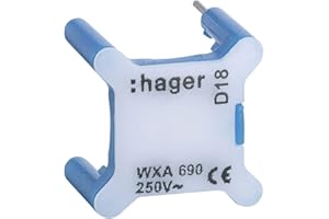 voyant pour interrupteur - 230v - bleu - hager gallery wxa690