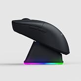 Claw's Rajin Blaze &Ccedil;ift Modlu Kablosuz 12000 Dpi Rgb Şarj Standlı & Makro Yazılımlı Kablosuz Gaming Mouse - Siyah (2.4 Ghz Ka